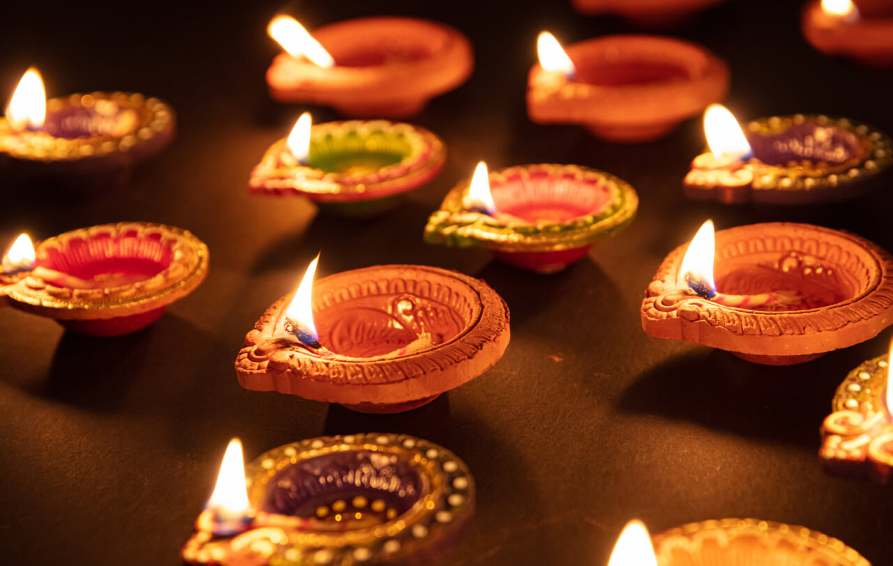 Diyas for Diwali in India