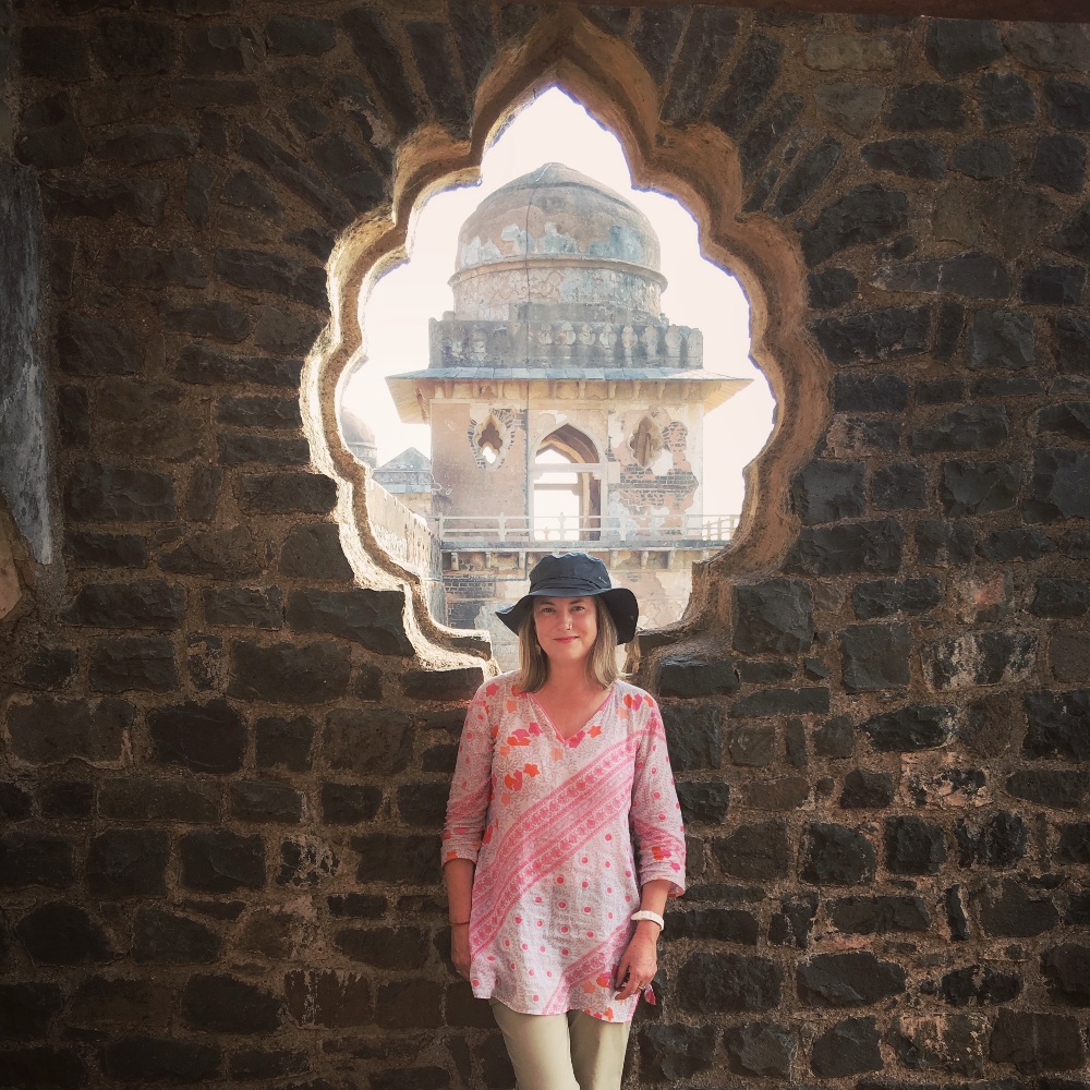 Mariellen at Mandu, India