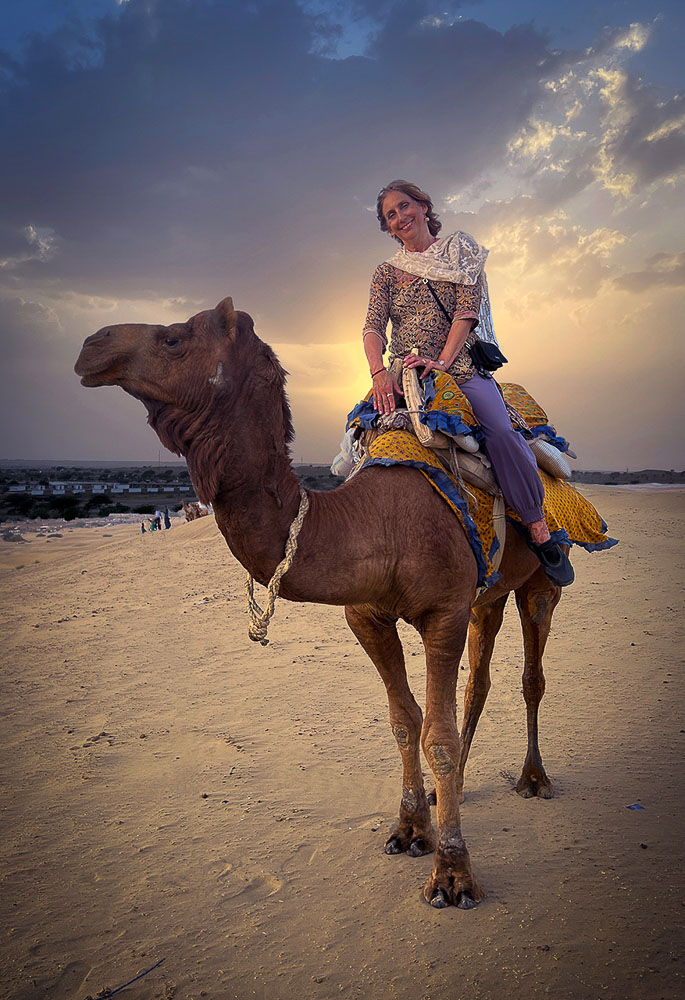 Camel ride in Jaisalmer, India